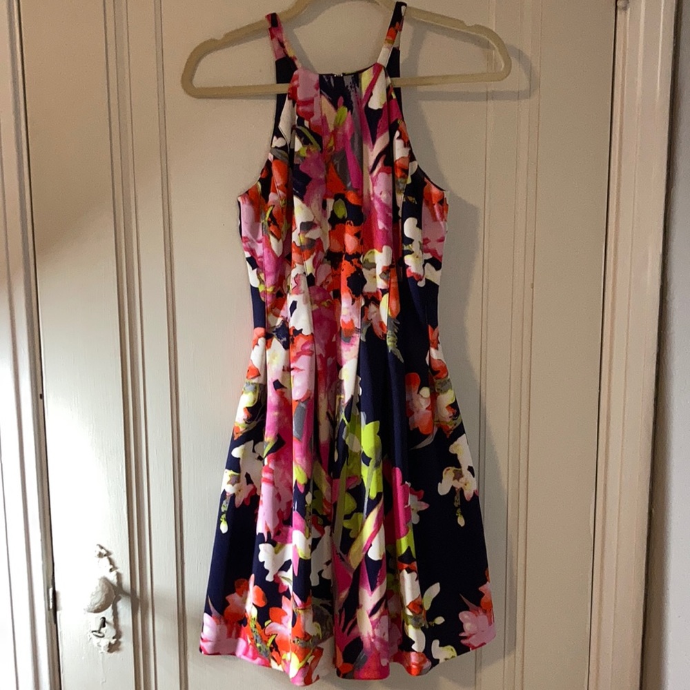 Vince Camuto floral cocktail dress